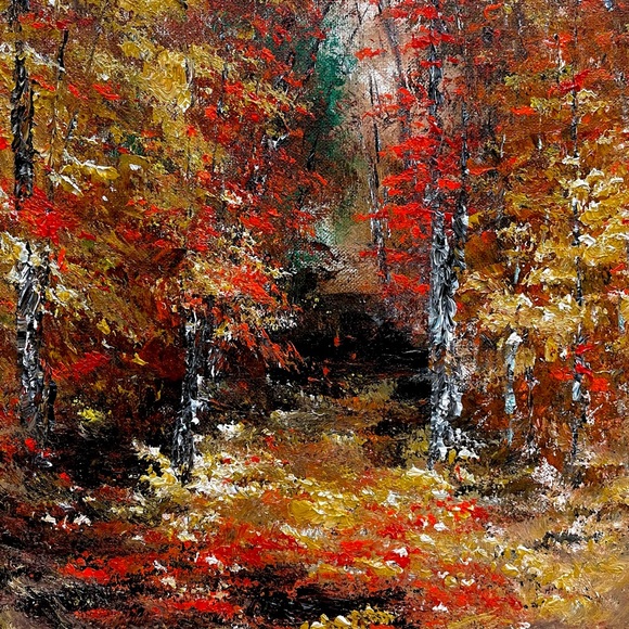 Other - “RED AUTUMN” ORIGINAL ACRYLIC PAINTING